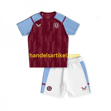 Aston Villa Kinder Heim Trikotsatz 2023/24 Kurzarm